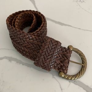 Woven Leather Belt